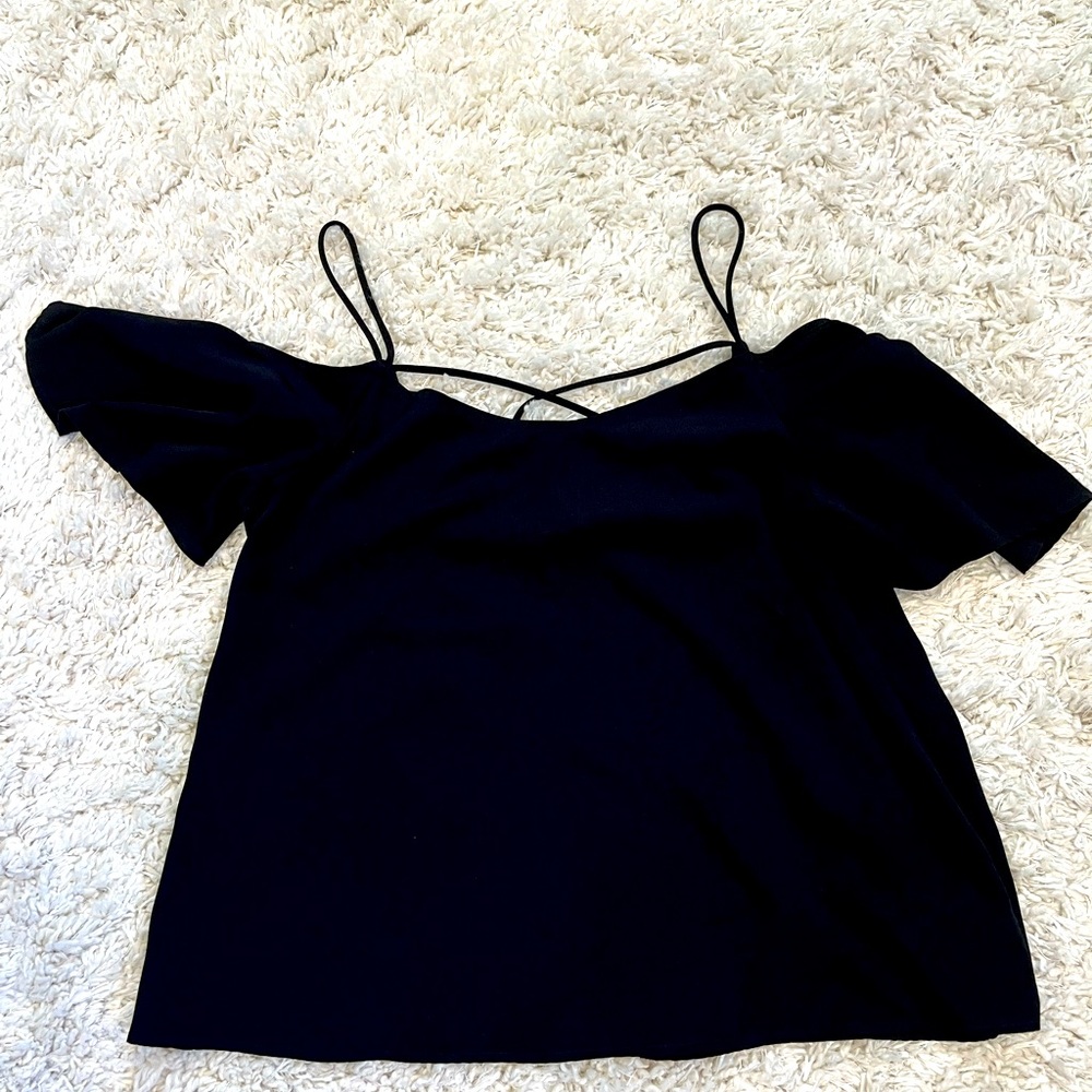 BP (Nordstrom) black spaghetti strap shirt. Size Medium